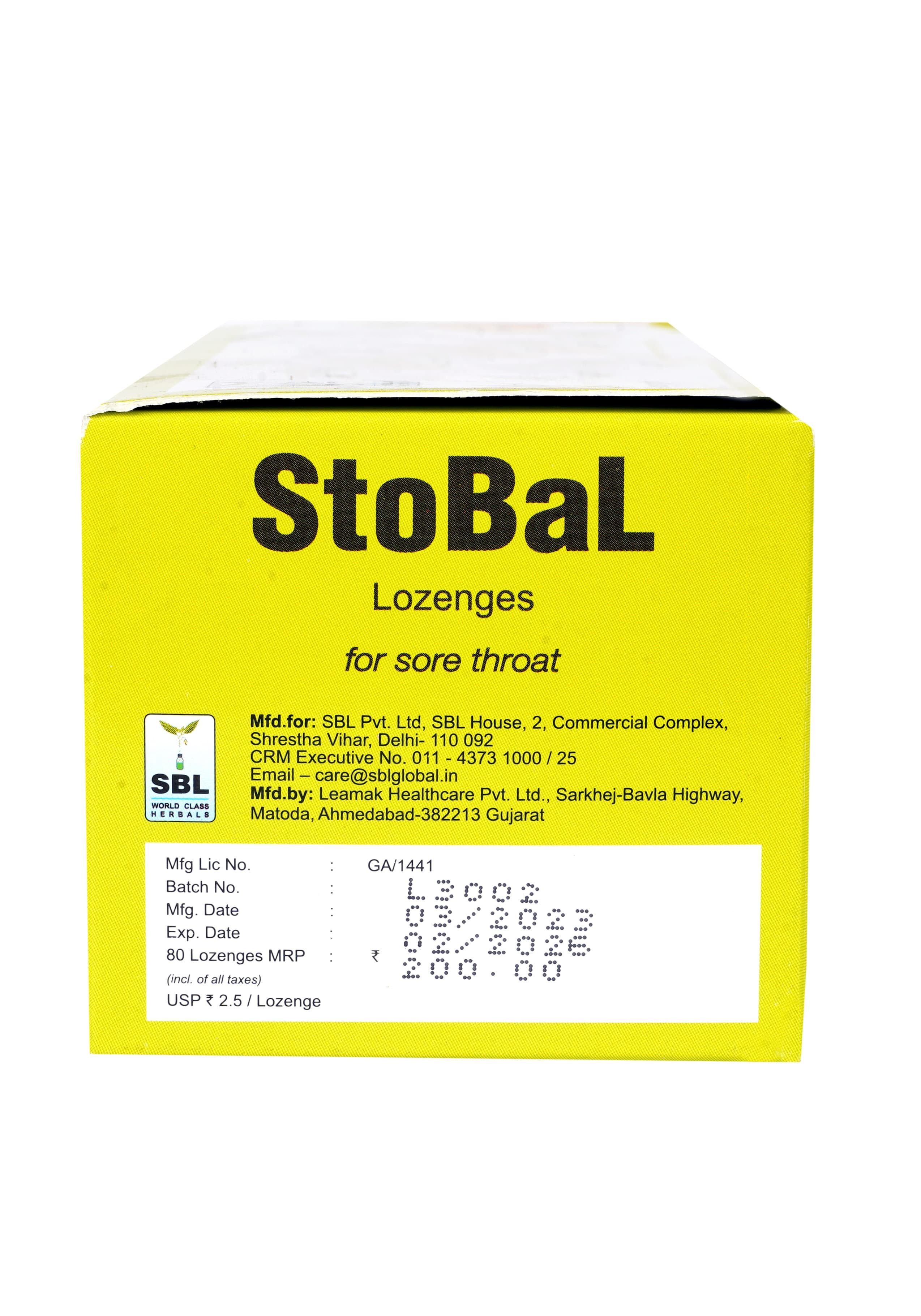 SBL Stobal Lozenges pack of 80 Nos of Lozn - Pack of 80 Nos. image 5
