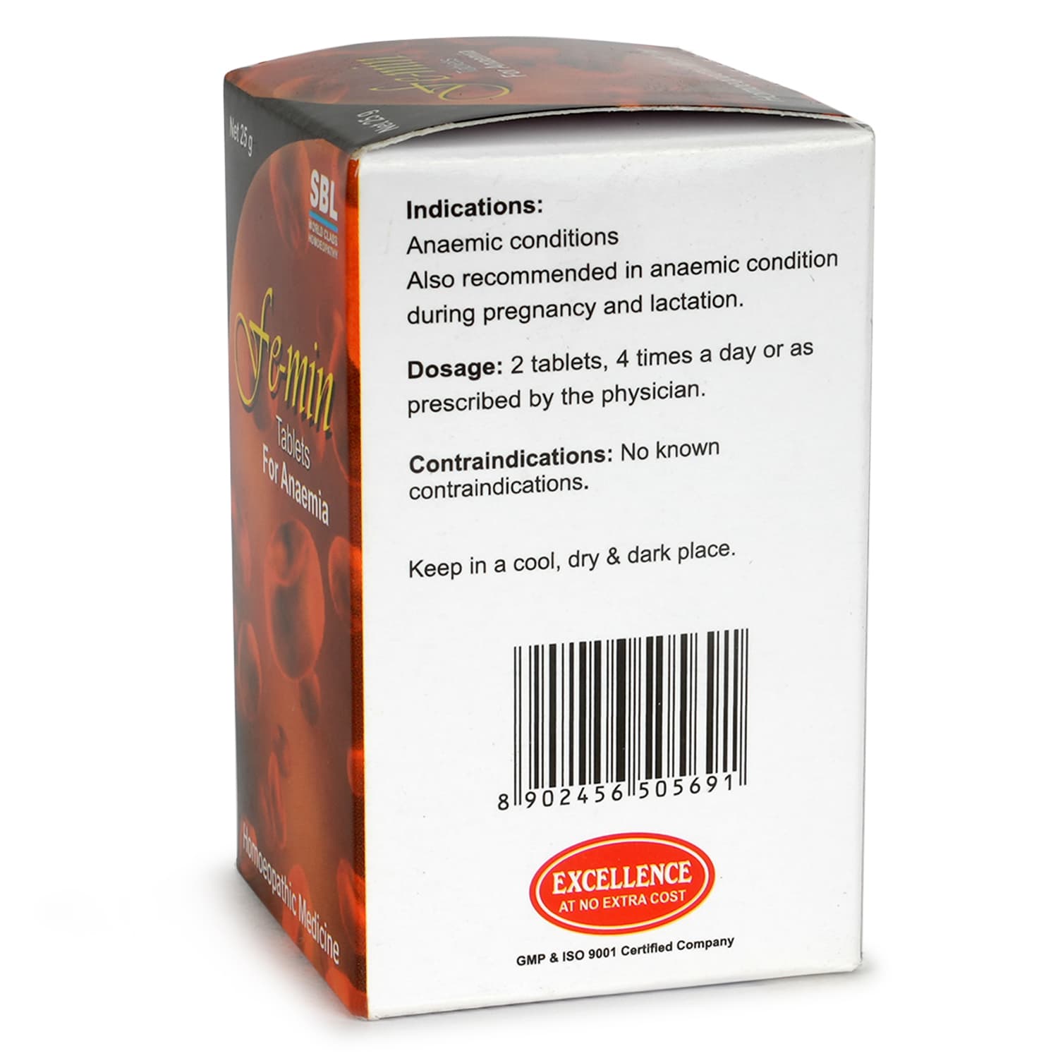 SBL Fe-min Tablets - 25GM image 3