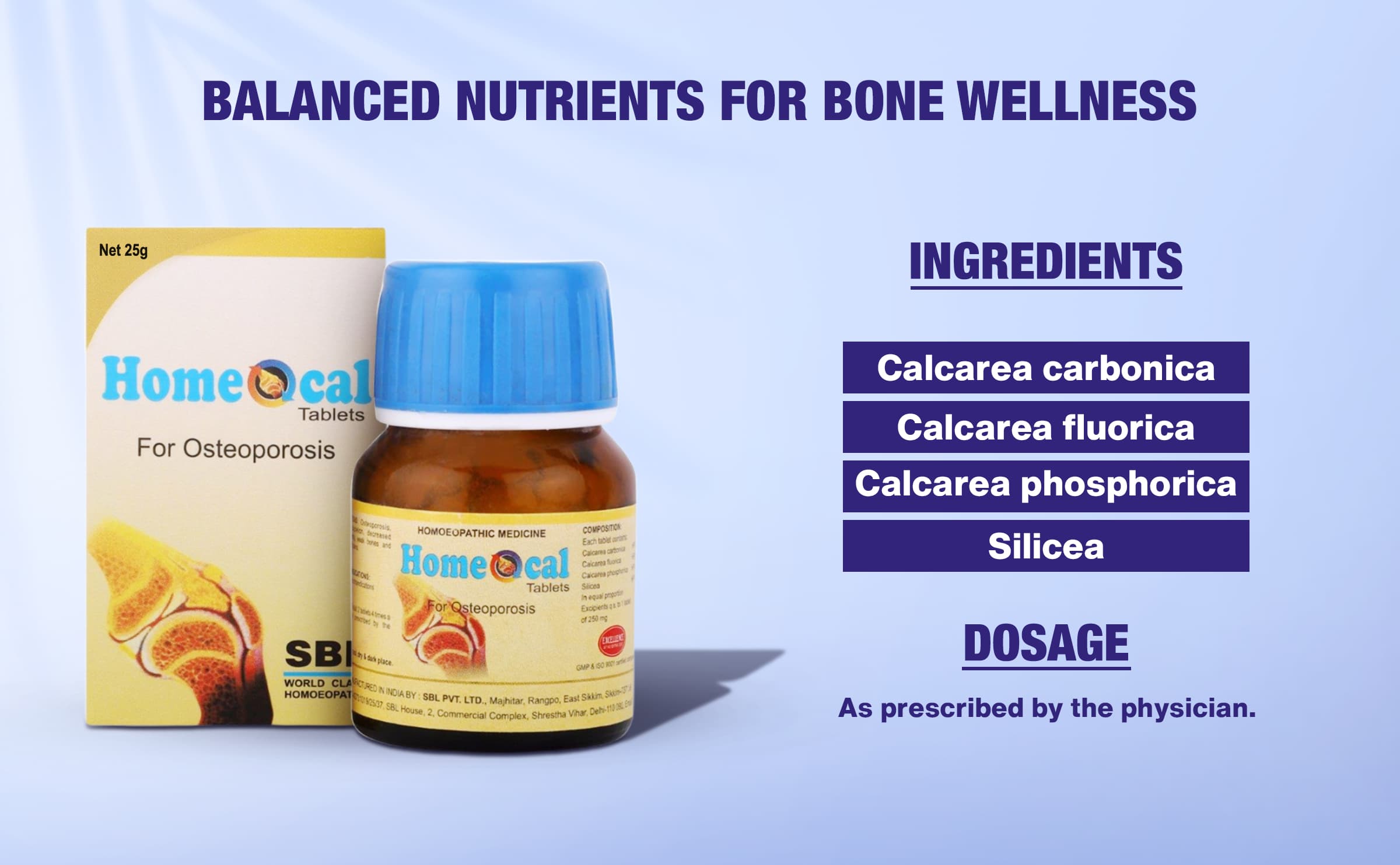 SBL Homeocal Tablets - 25GM image 4