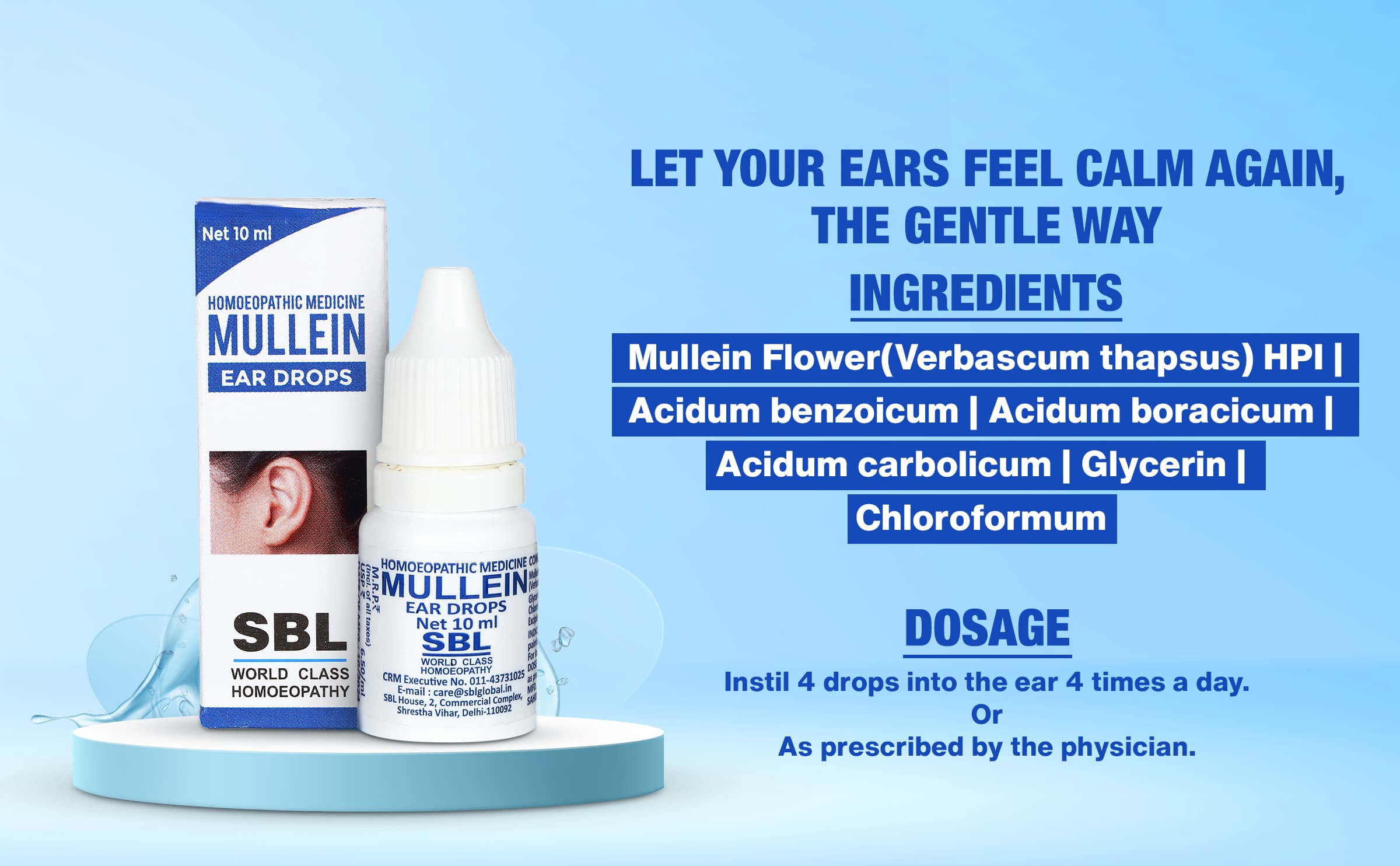 SBL Mullein Ear Drops - 10ML image 6