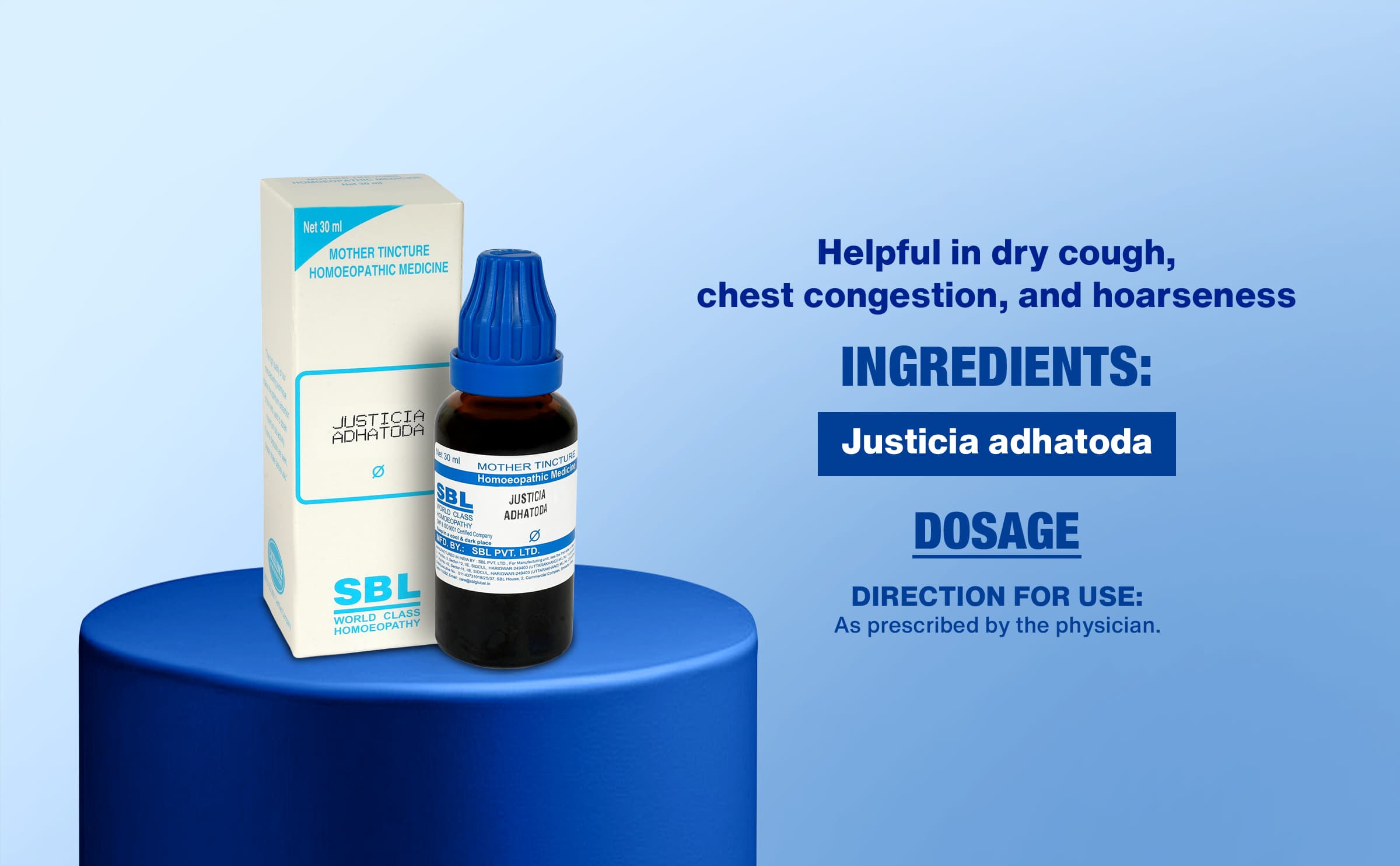 SBL JUSTICIA ADHATODA - 30ML image 9