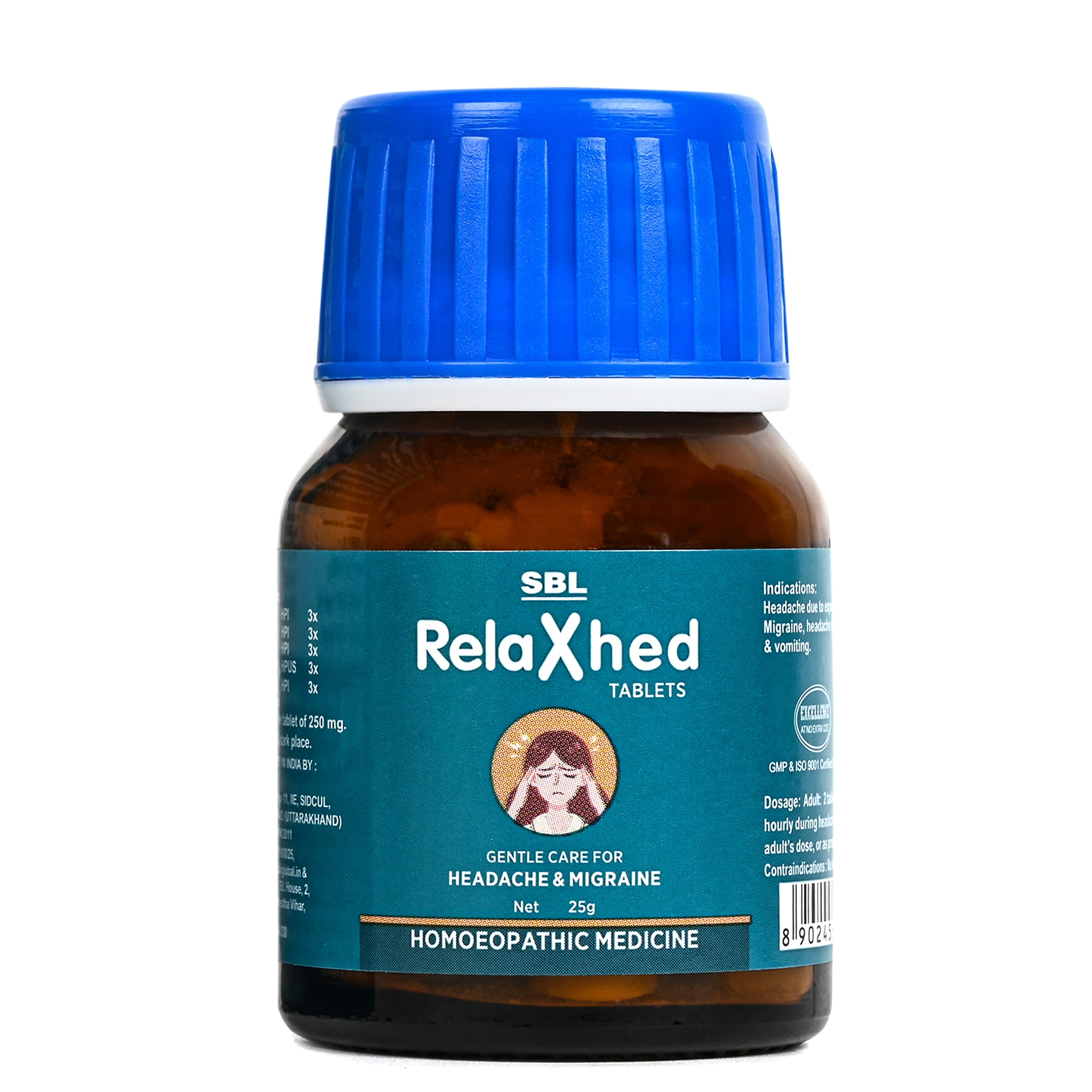 SBL RelaXhed Tablets - 25GM image 2