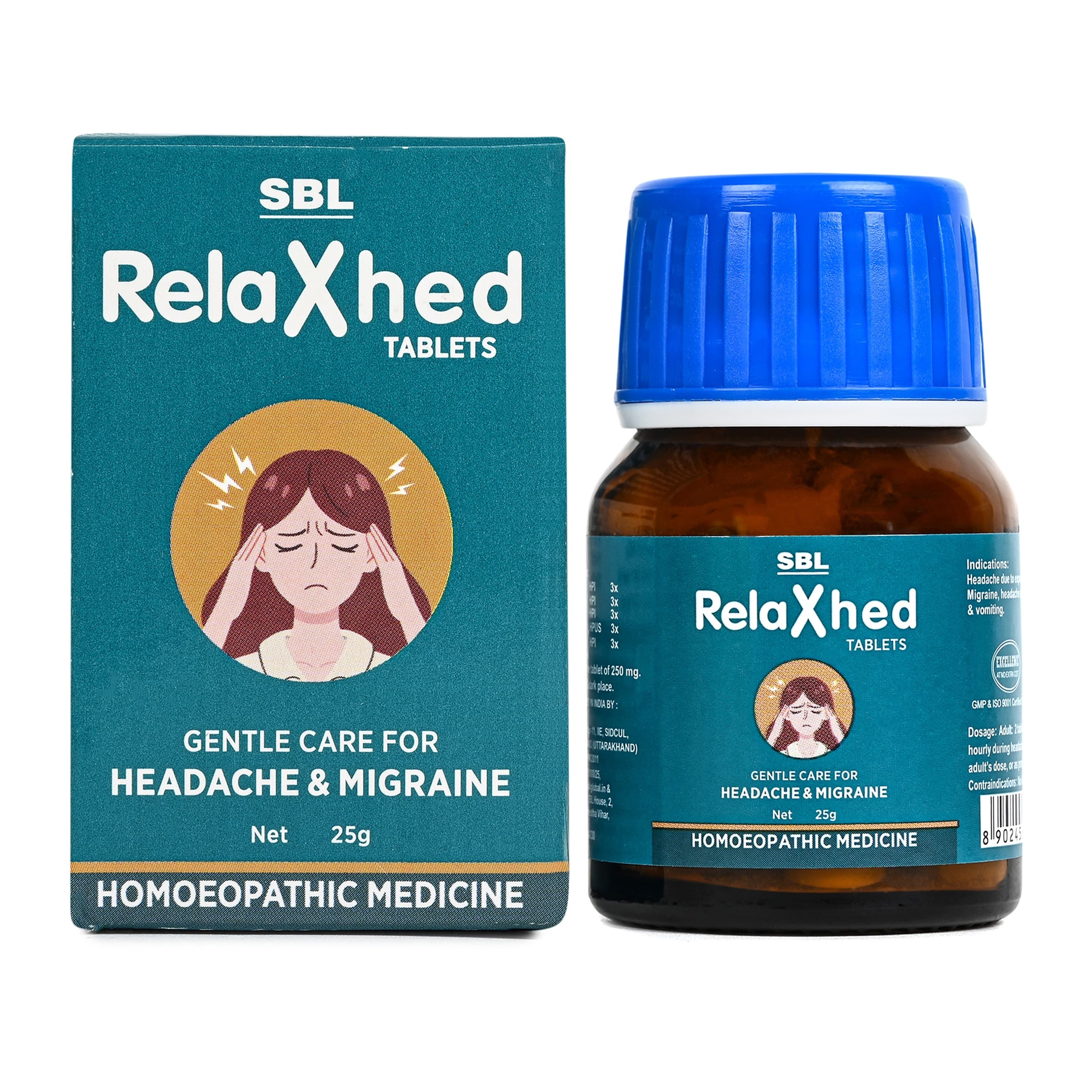 SBL RelaXhed Tablets - 25GM image 1