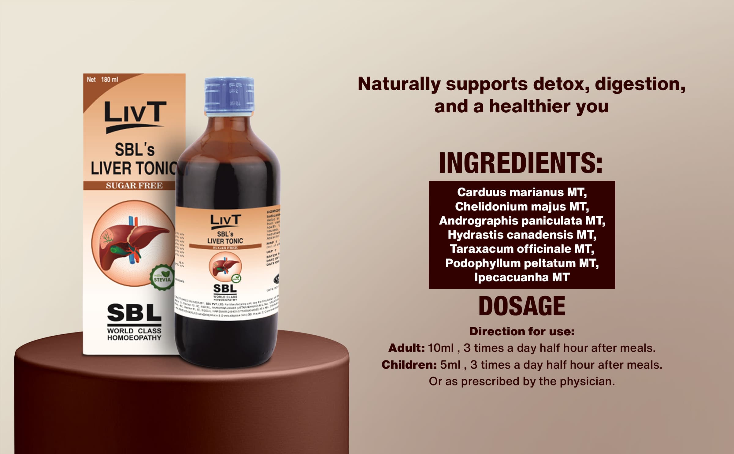SBL LIV T [Sugar Free] - 180ML image 8