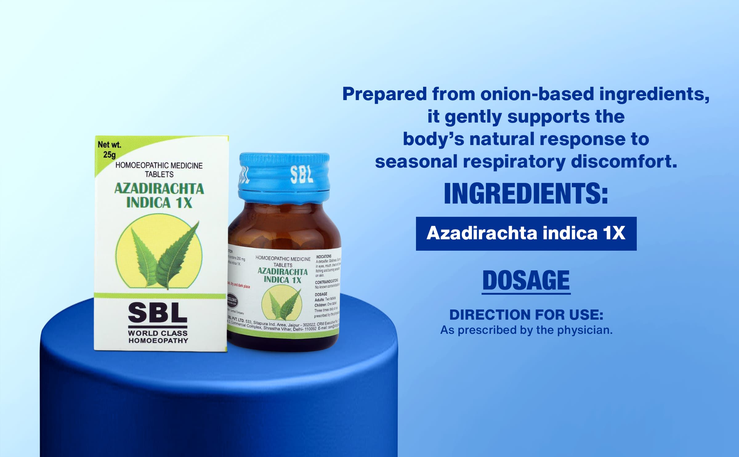 SBL Azadirachta Indica 1X - 25GM image 3