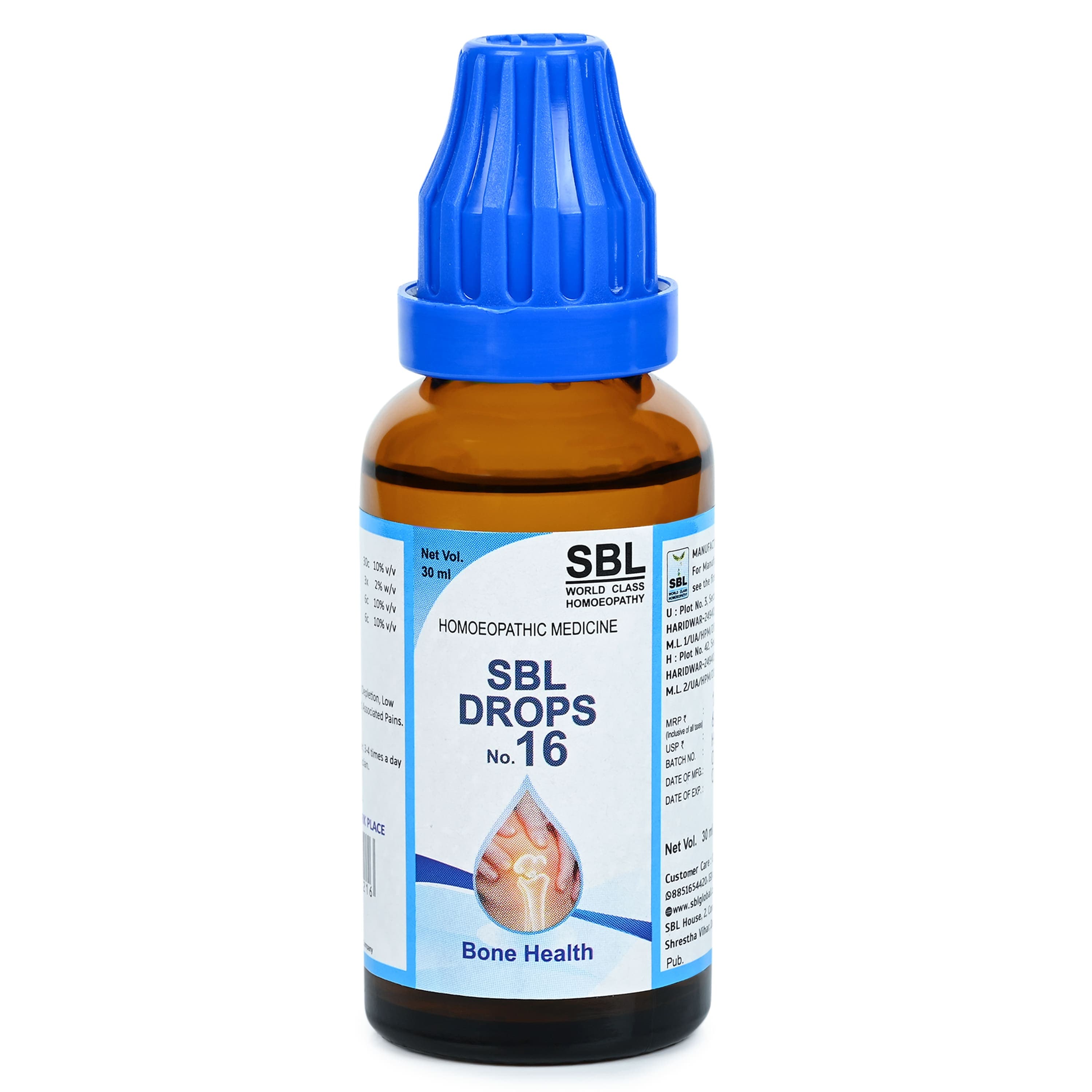 SBL Drops No.-16-(Bone Health) - 30ML image 4