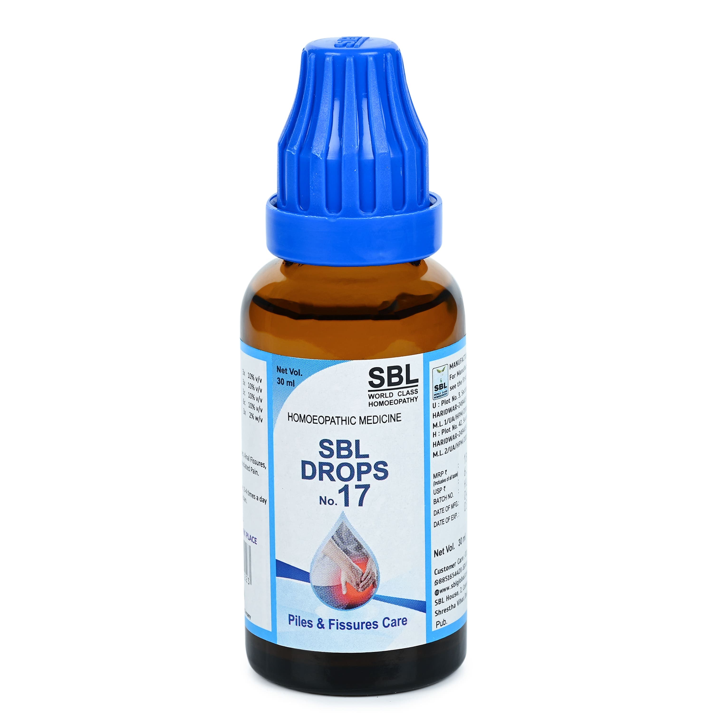SBL Drops No.-17-(Piles & F Care) - 30ML image 4