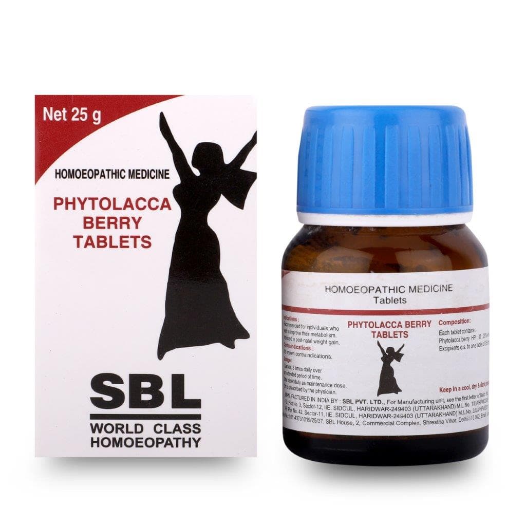 SBL Phytolacca Berry Tablets - 25GM image 1