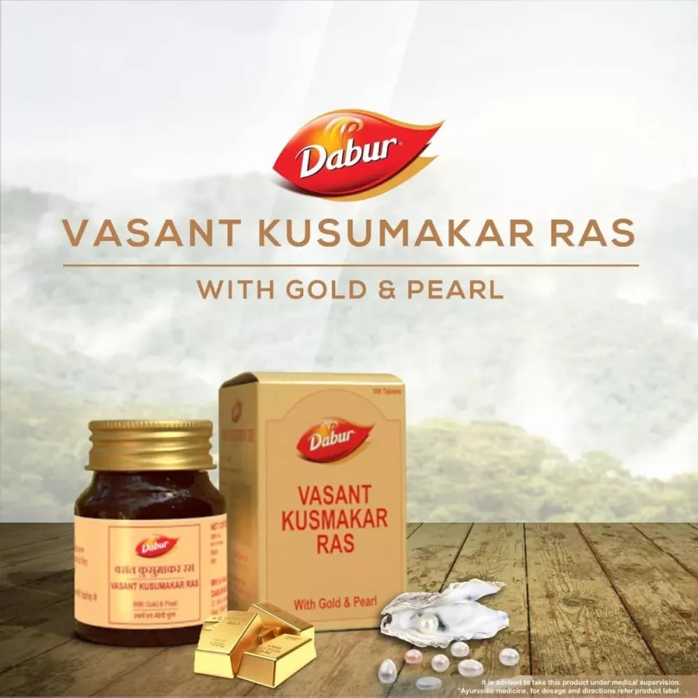 Dabur Vasant Kusumakar Ras (100tab) image 2