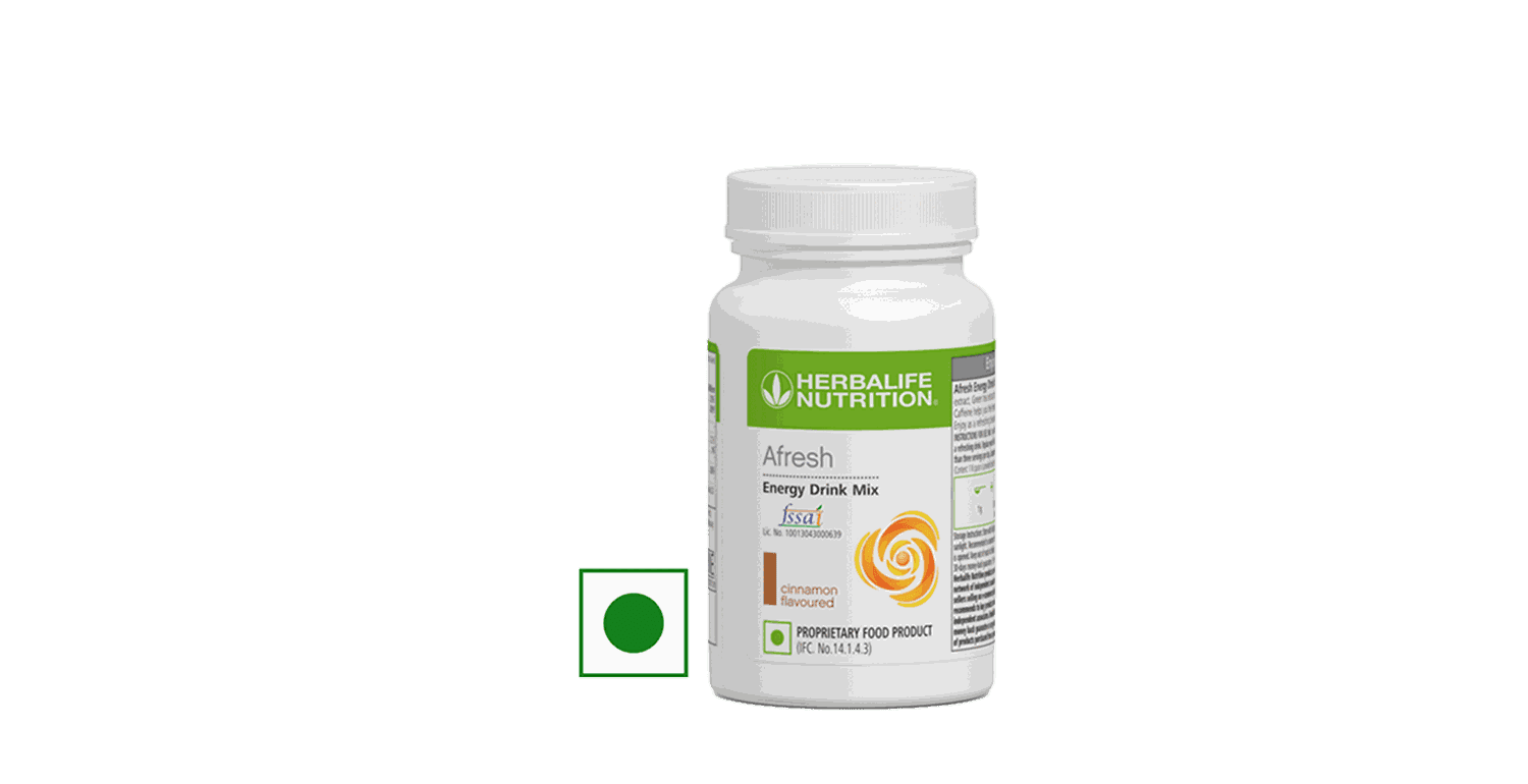 Herbalife Afresh Energy Drink Mix Natural Cinnamon 50 g